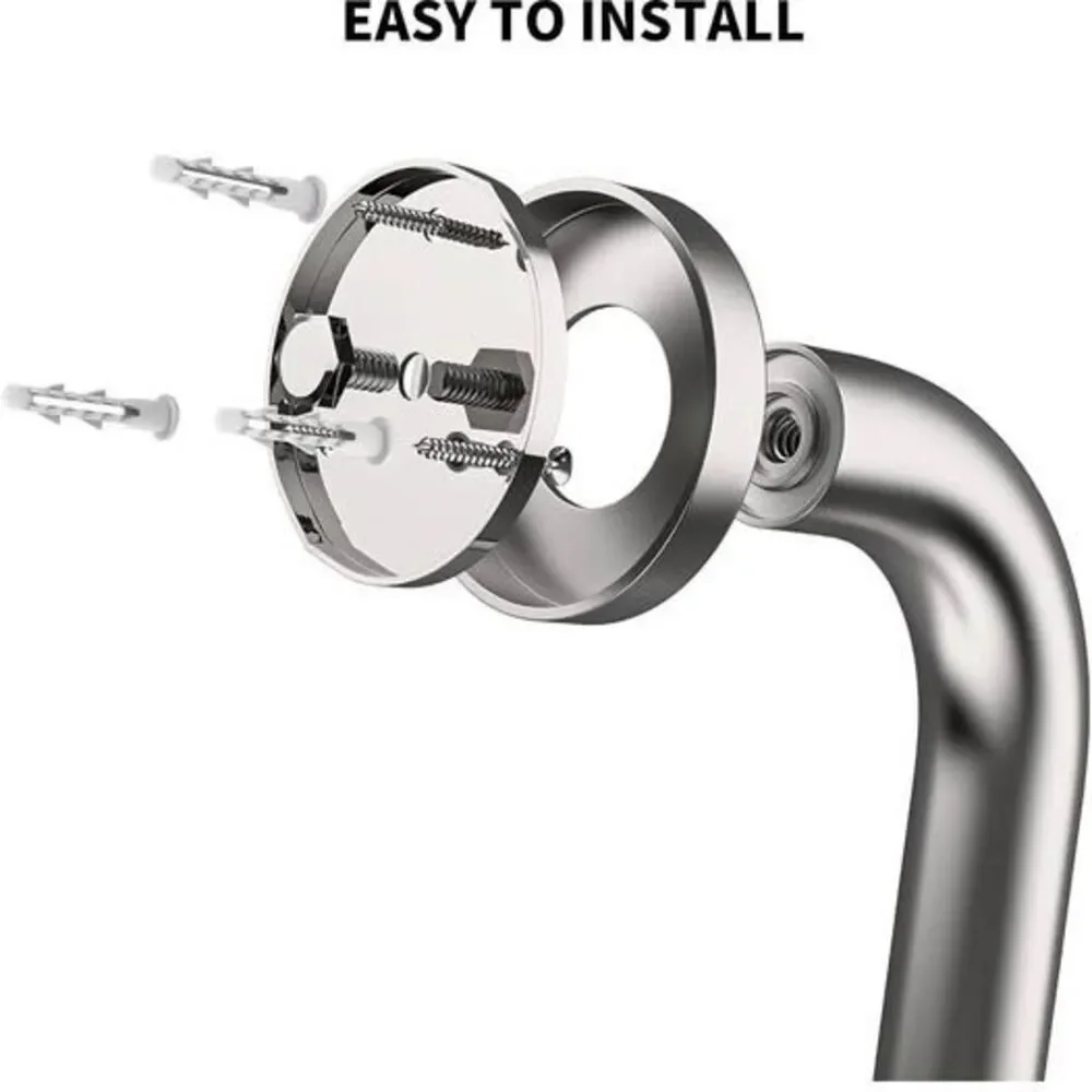 3 pack 32 Inch Bathroom Wall Grag Bar Shower Nickel Non Slip